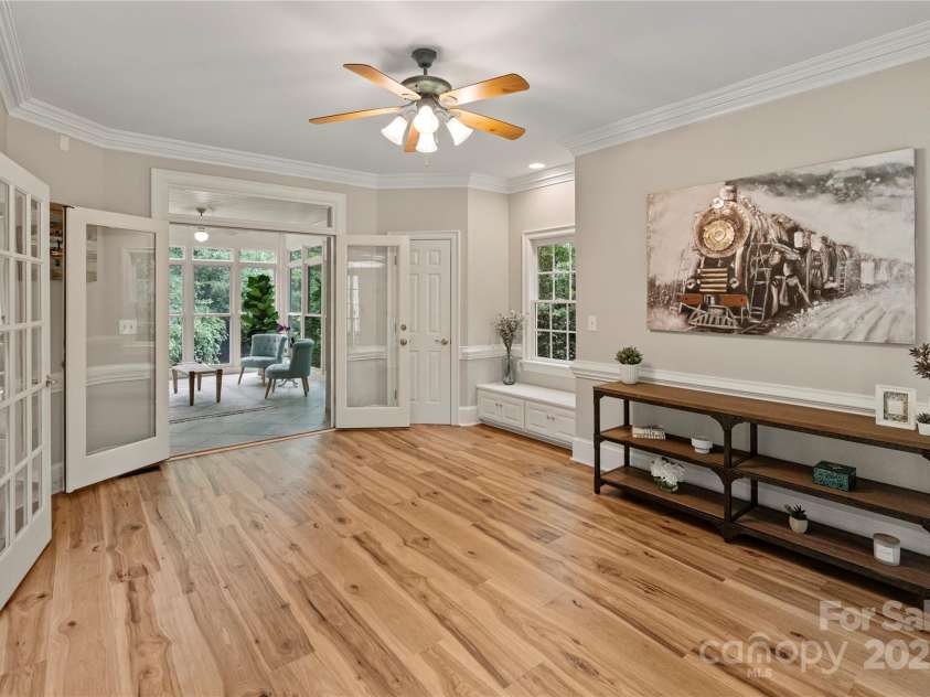 2006 Sandy Pond Lane, Waxhaw, NC 28173.  MLS# CAR4261371, YatesRealty ID 22532. Sunroom connected to office/flex space