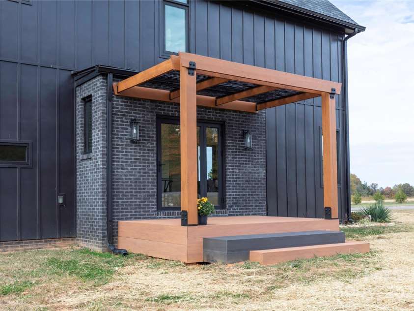 309 Sain Road, Statesville, NC 28625.  MLS# CAR4265333, YatesRealty ID 22536. New cedar pergola for shade