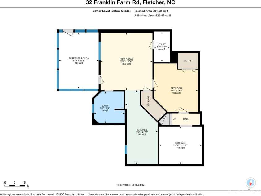 32 Franklin Farm Road, Fletcher, NC 28732.  MLS# CAR4366172, YatesRealty ID 22538. Lower level/Guest suite and storage