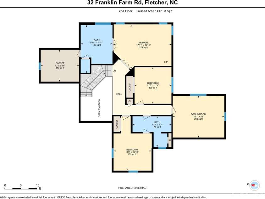 32 Franklin Farm Road, Fletcher, NC 28732.  MLS# CAR4366172, YatesRealty ID 22538. Upper level