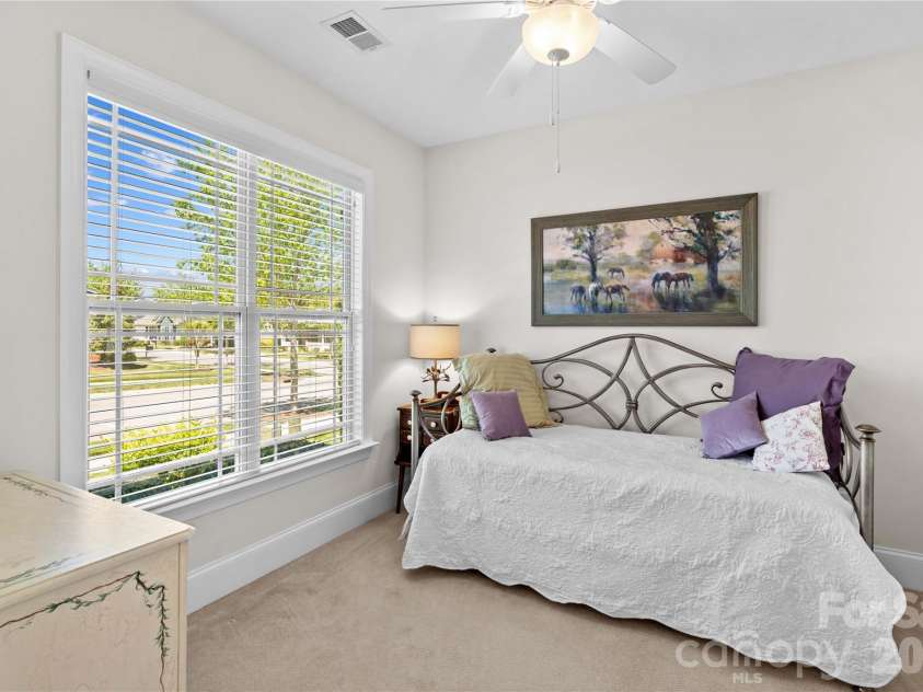11516 Dublin Crescent Road, Cornelius, NC 28031.  MLS# CAR4369660, YatesRealty ID 22543. Bedroom #2 - Home has blinds in every window throughout the home.