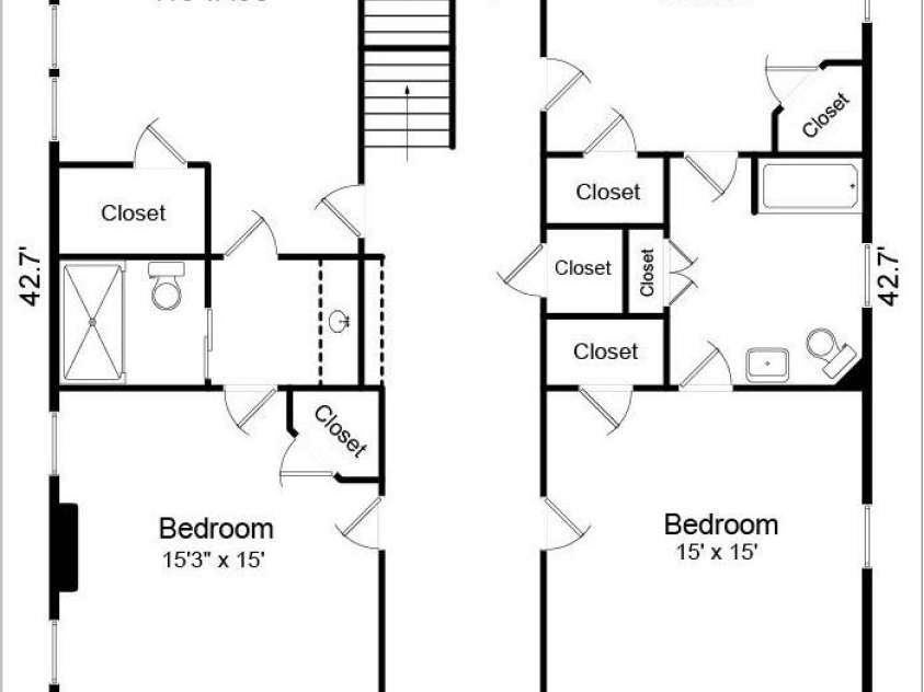 215 Main Street, Belmont, NC 28012.  MLS# CAR4134774, YatesRealty ID 22545. Second floor plan