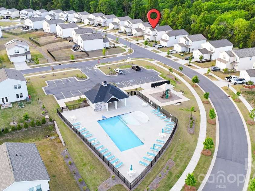 3003 Langhorne Avenue, Concord, NC 28027.  MLS# CAR4376854, YatesRealty ID 22551. Community pool and cabana