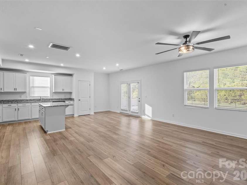 3003 Langhorne Avenue, Concord, NC 28027.  MLS# CAR4376854, YatesRealty ID 22551. Open Concept view from foyer.