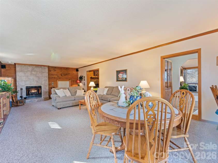 136 Peaceful Valley Drive, Leicester, NC 28748.  MLS# CAR4378331, YatesRealty ID 22556. Gas fireplace
