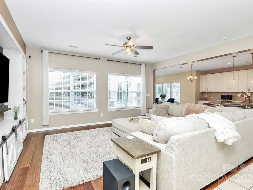 1618 Bay Meadows Avenue, Concord, NC 28027.  MLS# CAR4259621, YatesRealty ID 22575. Naturally lit open floor plan living room and kitchen