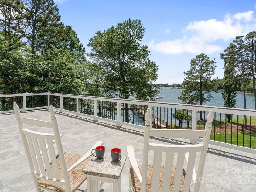 17112 Green Dolphin Lane, Cornelius, NC 28031.  MLS# CAR4251860, YatesRealty ID 22580. Morning coffe overlooking Lake Norman
