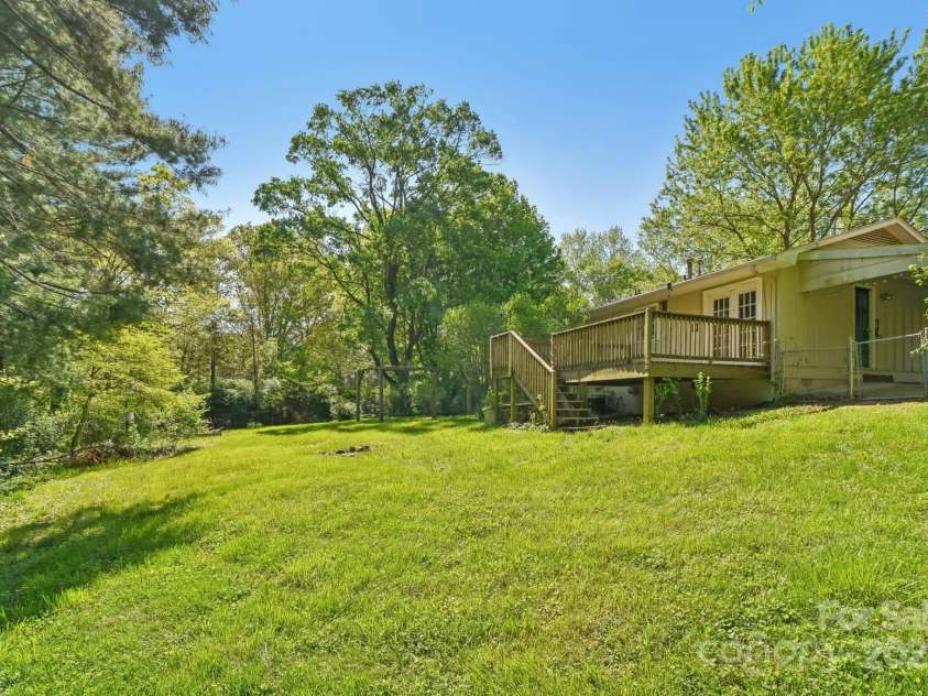 19 Clement Place, Asheville, NC 28805.  MLS# CAR4249307, YatesRealty ID 22582. From the shed, you can see just how much yard you have.