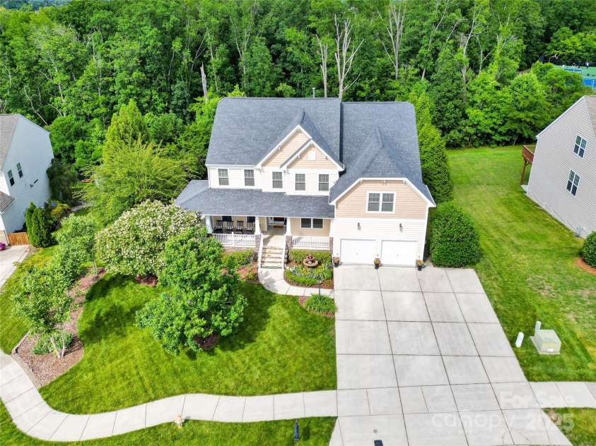 7480 Katelyn Court, Harrisburg, NC 28075.  MLS# CAR4263939, YatesRealty ID 22585. Aerial 7480 Katelyn Ct