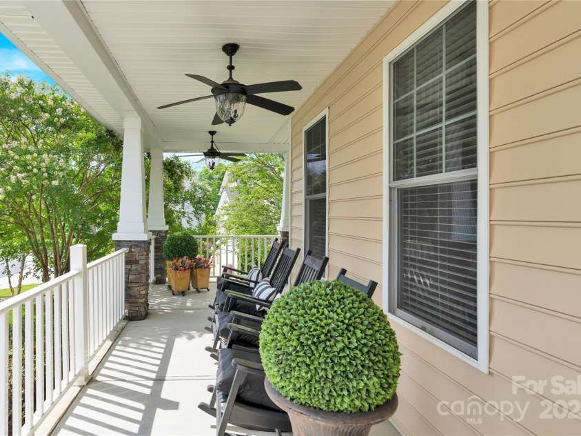 7480 Katelyn Court, Harrisburg, NC 28075.  MLS# CAR4263939, YatesRealty ID 22585. Covered Front Porch