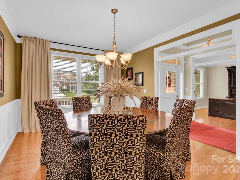 7480 Katelyn Court, Harrisburg, NC 28075.  MLS# CAR4263939, YatesRealty ID 22585. Dining Room with hardwood floors