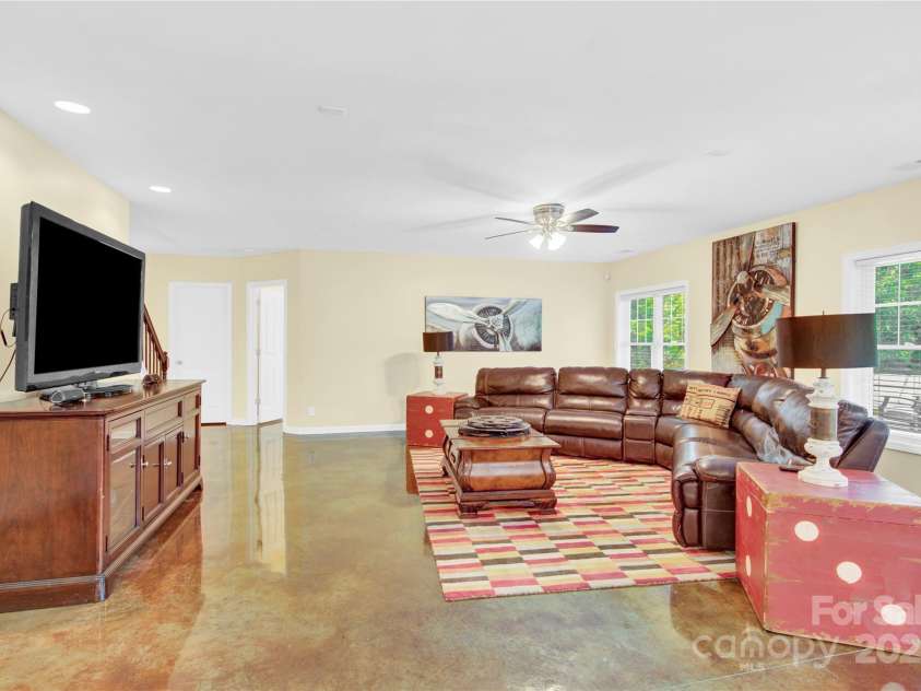 7480 Katelyn Court, Harrisburg, NC 28075.  MLS# CAR4263939, YatesRealty ID 22585. Lower-Level Family Room