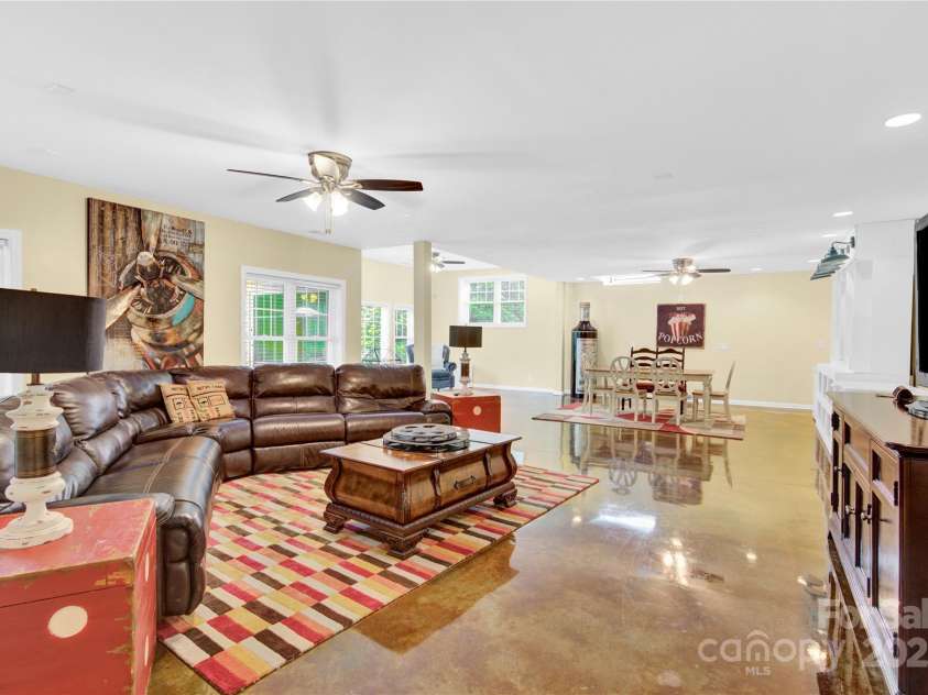 7480 Katelyn Court, Harrisburg, NC 28075.  MLS# CAR4263939, YatesRealty ID 22585. Lower-Level Family Room and Rec Room