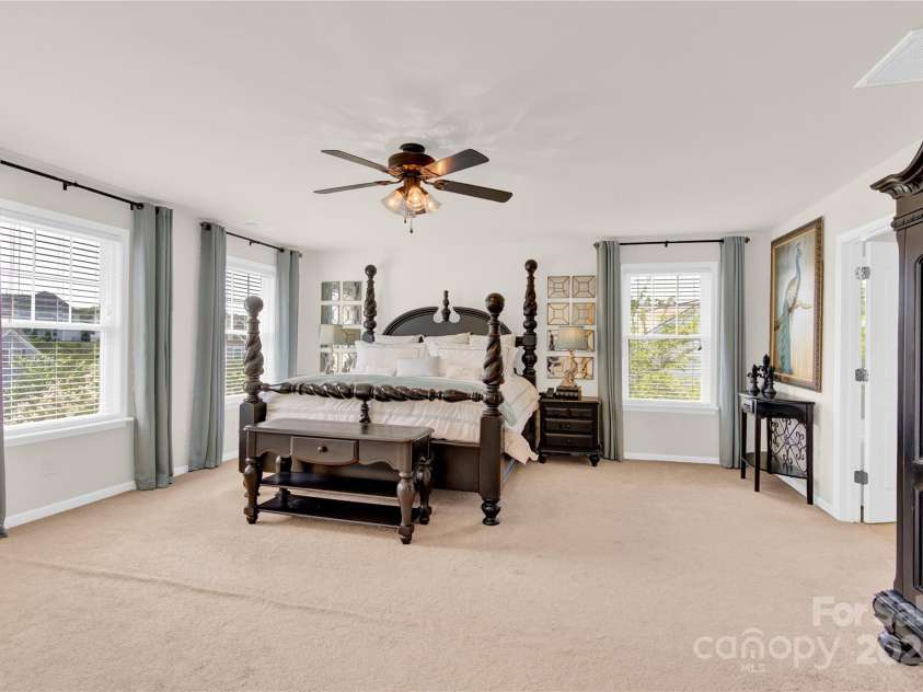 7480 Katelyn Court, Harrisburg, NC 28075.  MLS# CAR4263939, YatesRealty ID 22585. Primary Bedroom