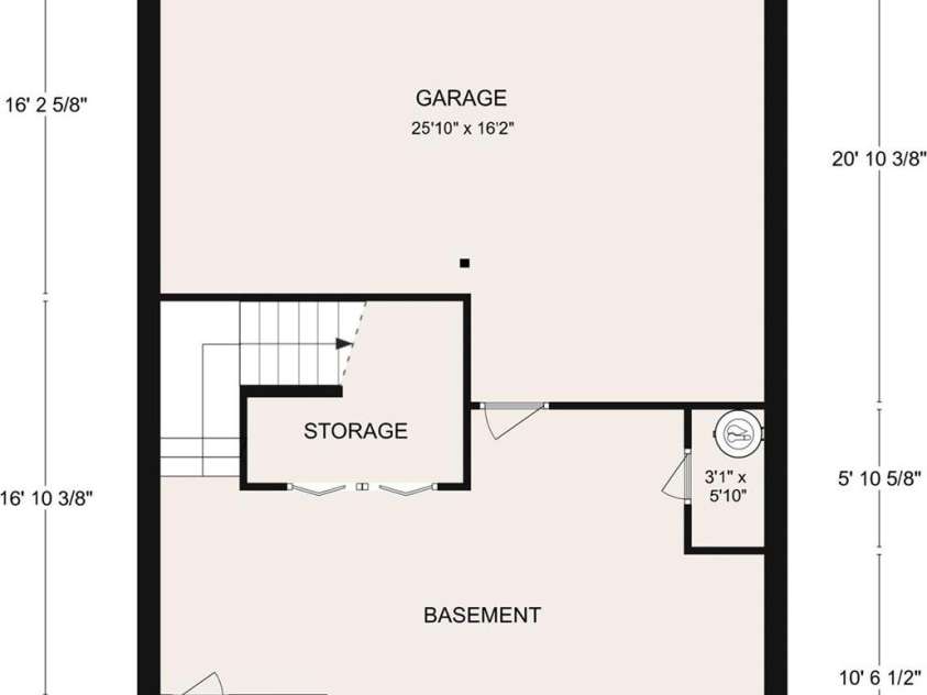 412 Blue Mist Way, Arden, NC 28704.  MLS# CAR4358586, YatesRealty ID 22587. Basement/Garage floor plan