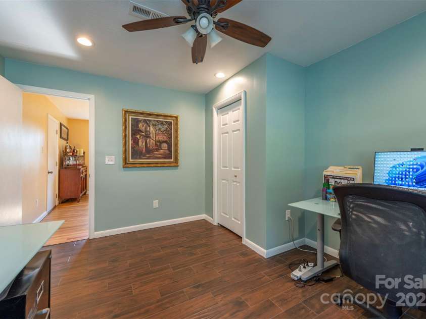 39 Pershing Road, Asheville, NC 28805.  MLS# CAR4262949, YatesRealty ID 22596. Office/Bedroom off the Dining Room