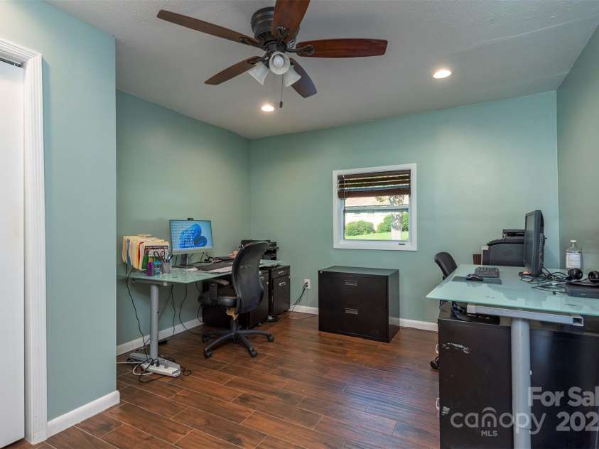 39 Pershing Road, Asheville, NC 28805.  MLS# CAR4262949, YatesRealty ID 22596. Office/Bedroom off the Dining Room