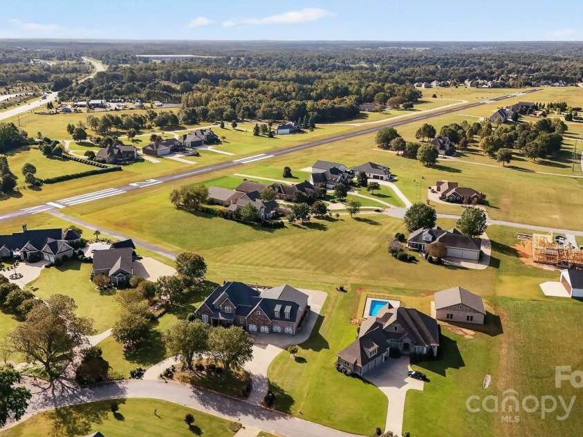 1004 Brockman Road, Greer, SC 29651.  MLS# CAR4312063, YatesRealty ID 226. Aerial--Chandelle Airpark's 3,700' Runway 