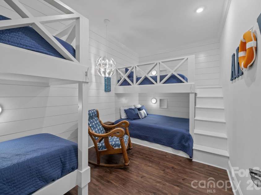 122 Sisters Cove Court, Mooresville, NC 28117.  MLS# CAR4368583, YatesRealty ID 22607. Bunk Room