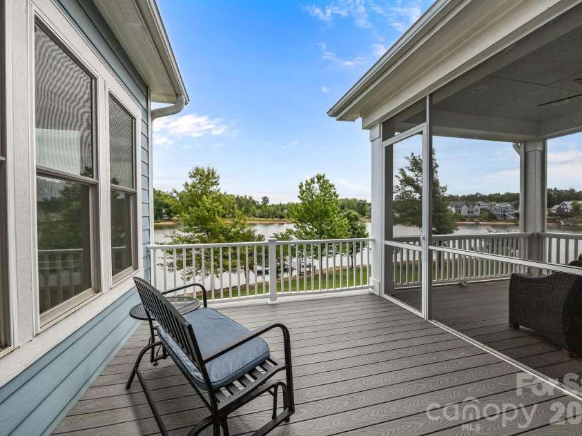 122 Sisters Cove Court, Mooresville, NC 28117.  MLS# CAR4368583, YatesRealty ID 22607. Deck with gas line for grill.