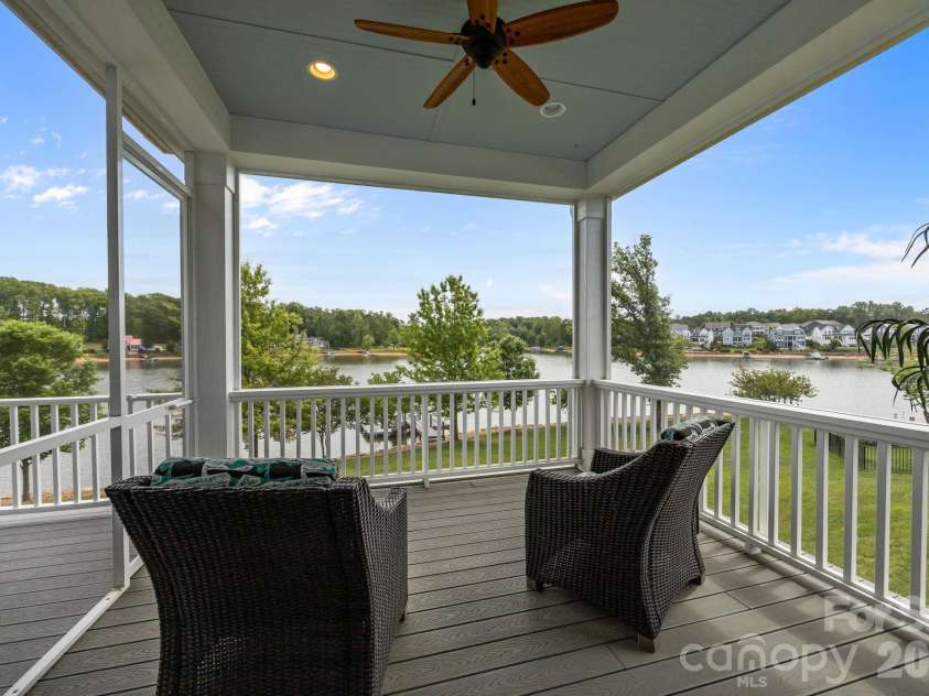 122 Sisters Cove Court, Mooresville, NC 28117.  MLS# CAR4368583, YatesRealty ID 22607. Screened porch