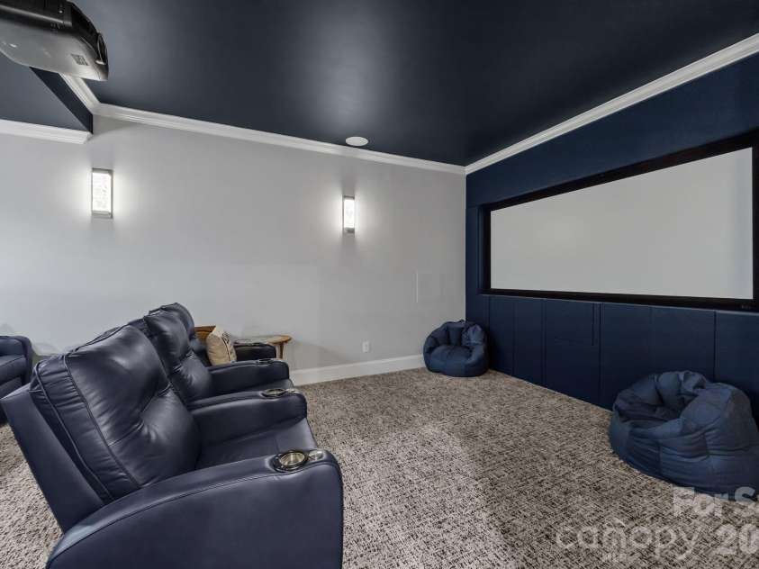122 Sisters Cove Court, Mooresville, NC 28117.  MLS# CAR4368583, YatesRealty ID 22607. Theater Room
