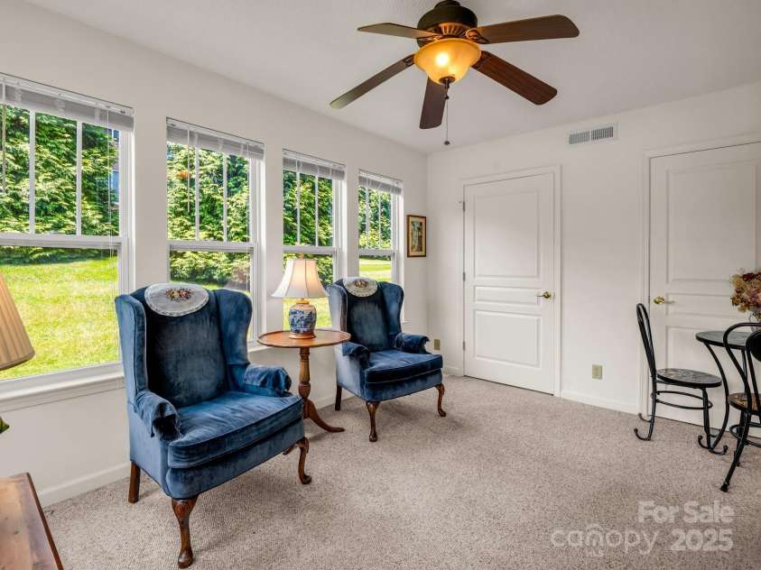 1901 Deermouse Way, Hendersonville, NC 28792.  MLS# CAR4273118, YatesRealty ID 22613. Finished Private Sunroom