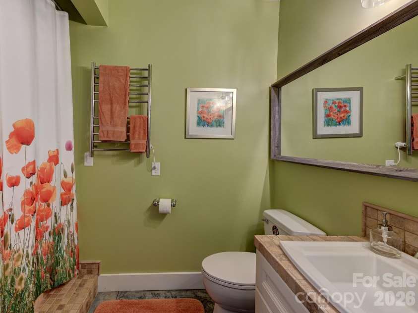 44 Dane Acres Drive, Alexander, NC 28701.  MLS# CAR4368207, YatesRealty ID 22624. Basement bathroom