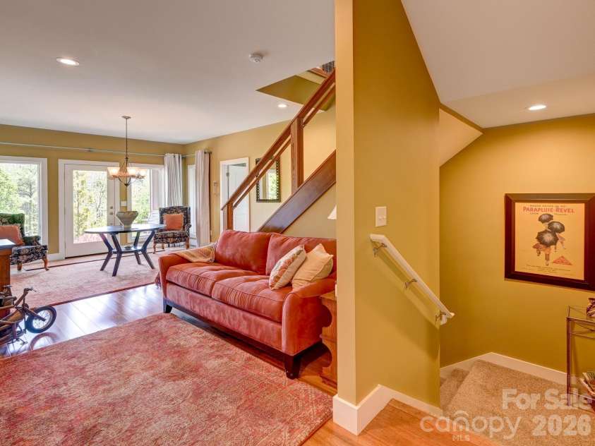 44 Dane Acres Drive, Alexander, NC 28701.  MLS# CAR4368207, YatesRealty ID 22624. Foyer with wide stairways