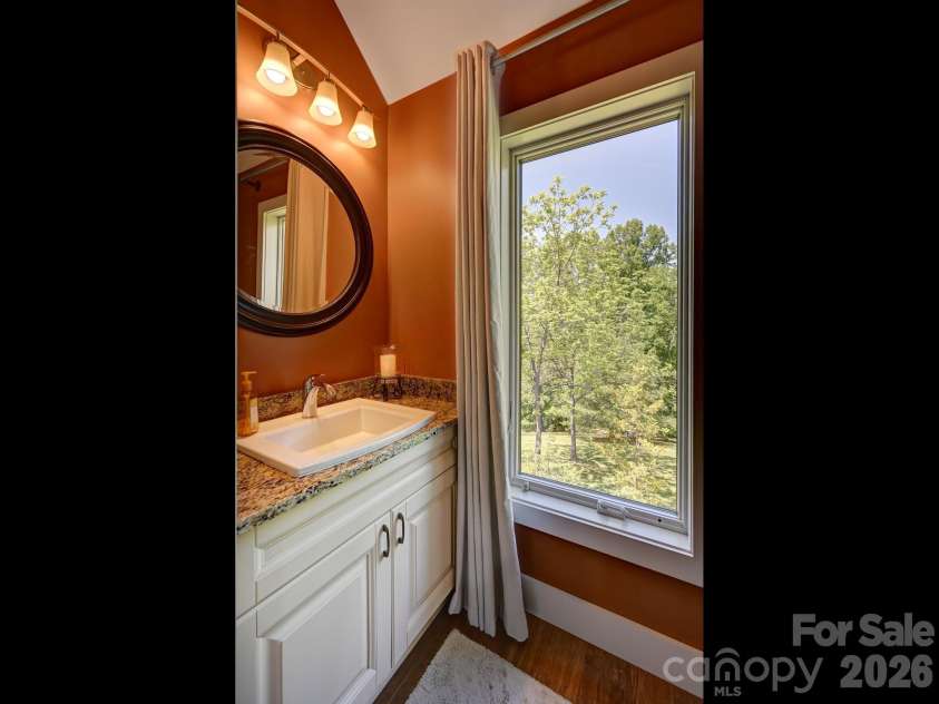 44 Dane Acres Drive, Alexander, NC 28701.  MLS# CAR4368207, YatesRealty ID 22624. Half bath on the upper level