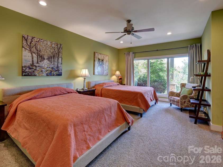44 Dane Acres Drive, Alexander, NC 28701.  MLS# CAR4368207, YatesRealty ID 22624. Main floor guest room