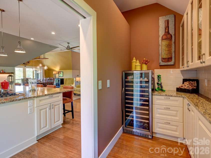 44 Dane Acres Drive, Alexander, NC 28701.  MLS# CAR4368207, YatesRealty ID 22624. Pantry - wine fridge