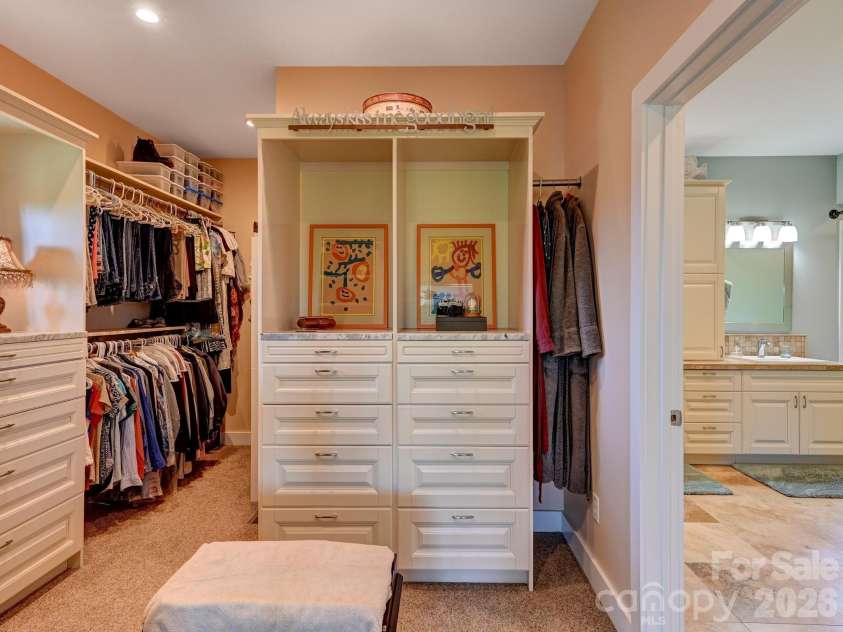 44 Dane Acres Drive, Alexander, NC 28701.  MLS# CAR4368207, YatesRealty ID 22624. Primary closet