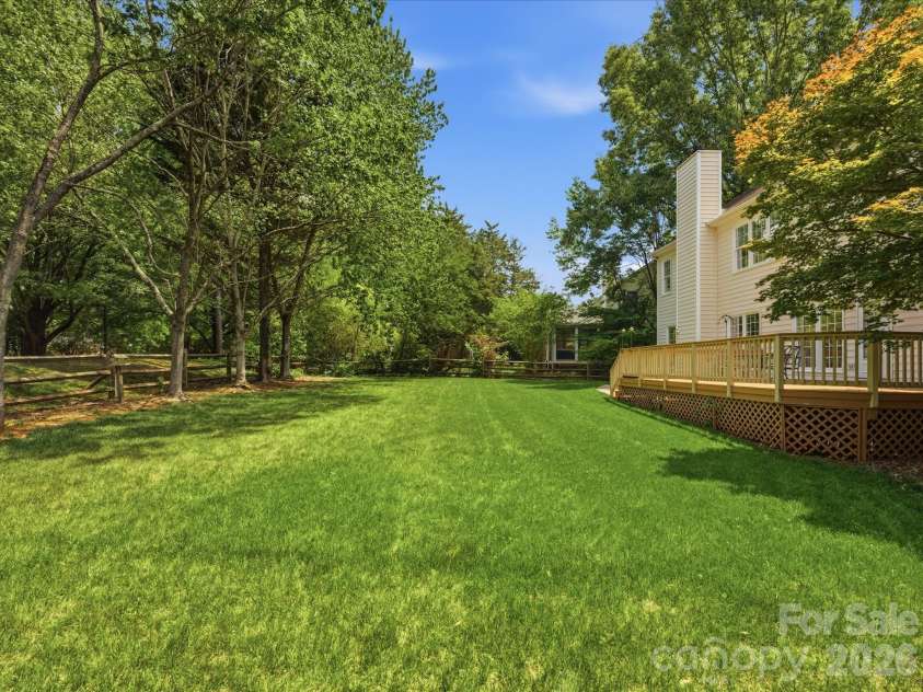 1101 Baldwin Lane, Waxhaw, NC 28173.  MLS# CAR4378491, YatesRealty ID 22625. Large Rear Yard