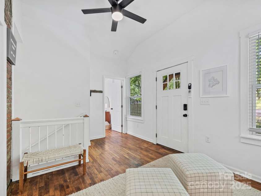 24 Iroquois Street, Black Mountain, NC 28711.  MLS# CAR4251240, YatesRealty ID 22645. Entrance to Raised Porch Off Iroquois