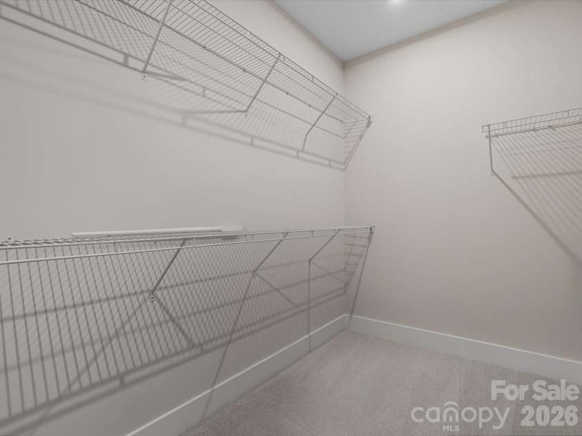 121 Armstrong Road, Belmont, NC 28012.  MLS# CAR4361247, YatesRealty ID 22646. Primary walk-in closet 