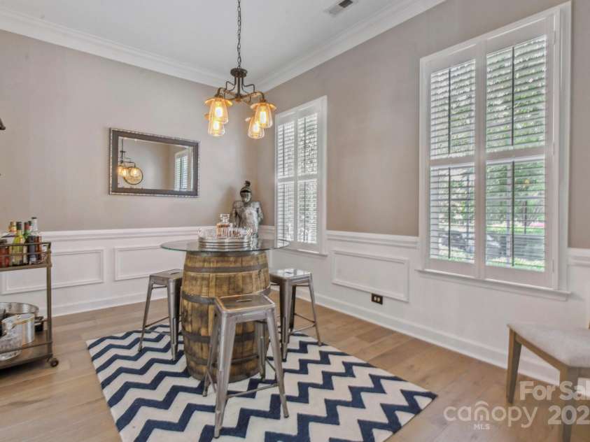 17711 North Shore Circle, Cornelius, NC 28031.  MLS# CAR4273931, YatesRealty ID 22646. Dining room to the right upon entering - or use this room as a gathering area for guests
