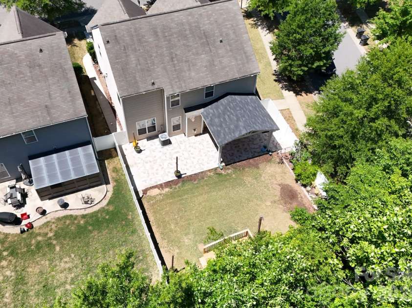 9303 Turning Wheel Drive, Charlotte, NC 28214.  MLS# CAR4377555, YatesRealty ID 22655. Aerial, Backyard