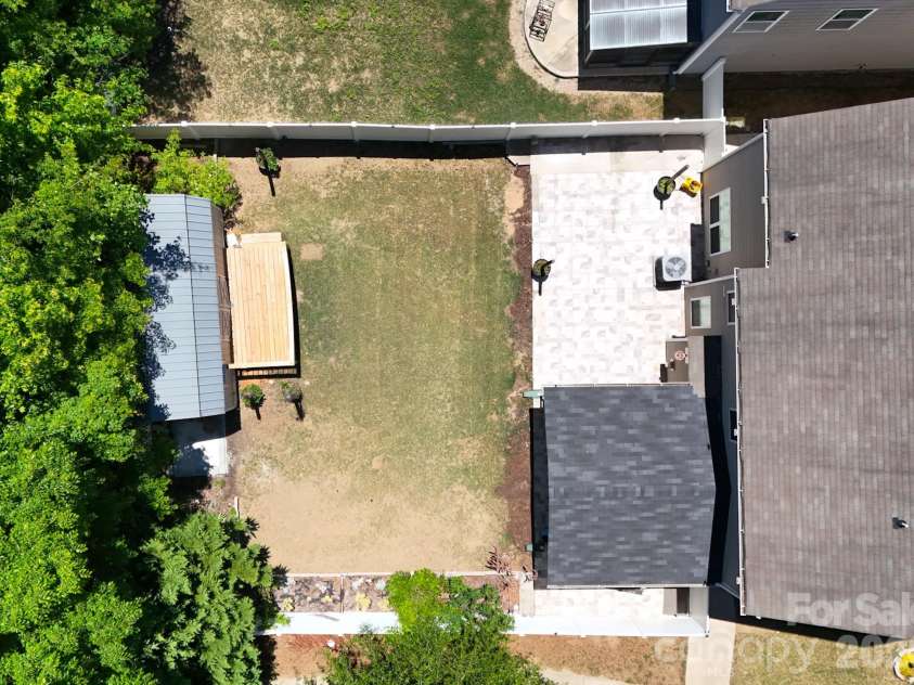 9303 Turning Wheel Drive, Charlotte, NC 28214.  MLS# CAR4377555, YatesRealty ID 22655. Aerial, Backyard
