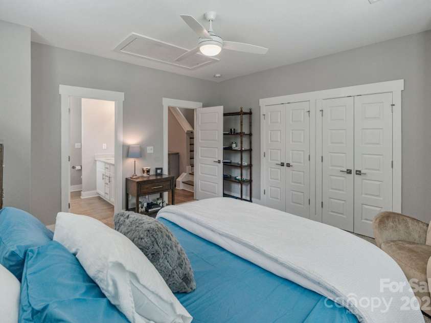 2969 Simpson Drive, Charlotte, NC 28205.  MLS# CAR4270253, YatesRealty ID 22679. Primary Bedroom with 2 closets