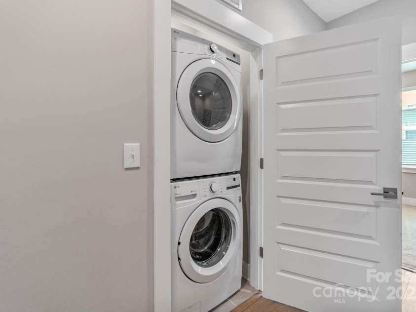 2969 Simpson Drive, Charlotte, NC 28205.  MLS# CAR4270253, YatesRealty ID 22679. Upstairs Laundry Closet