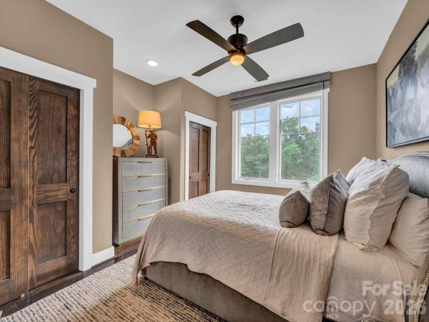 198 Ramblestone Terrace, Boone, NC 28607.  MLS# CAR4310006, YatesRealty ID 2268. Guest bedroom with dual closets