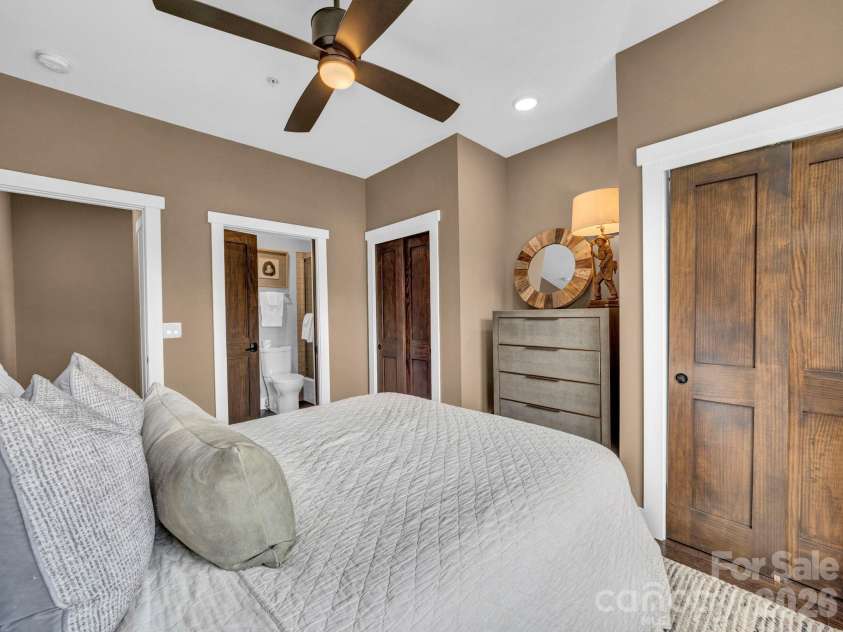 198 Ramblestone Terrace, Boone, NC 28607.  MLS# CAR4310006, YatesRealty ID 2268. POV: Guest bedroom looking into bathroom