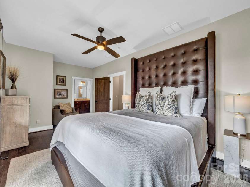 198 Ramblestone Terrace, Boone, NC 28607.  MLS# CAR4310006, YatesRealty ID 2268. Primary bedroom looking into bathroom