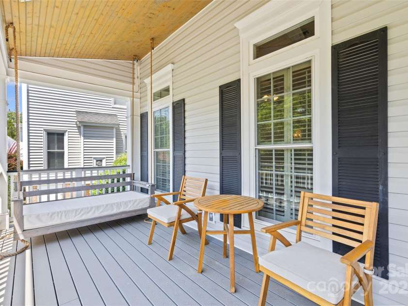 3535 Selwyn Farms Lane, Charlotte, NC 28209.  MLS# CAR4273812, YatesRealty ID 22681. Beautiful front porch with synthetic decking and heater