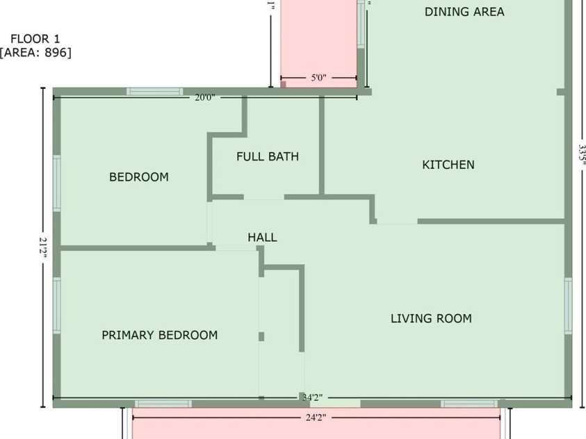 1530 Buffalo Street, Kannapolis, NC 28081.  MLS# CAR4301517, YatesRealty ID 2269. Floor Plan