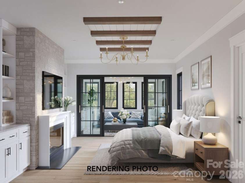 5019 Carmel Park Drive, Charlotte, NC 28226.  MLS# CAR4341651, YatesRealty ID 2269. REDNERING PHOTO - Primary Bedroom