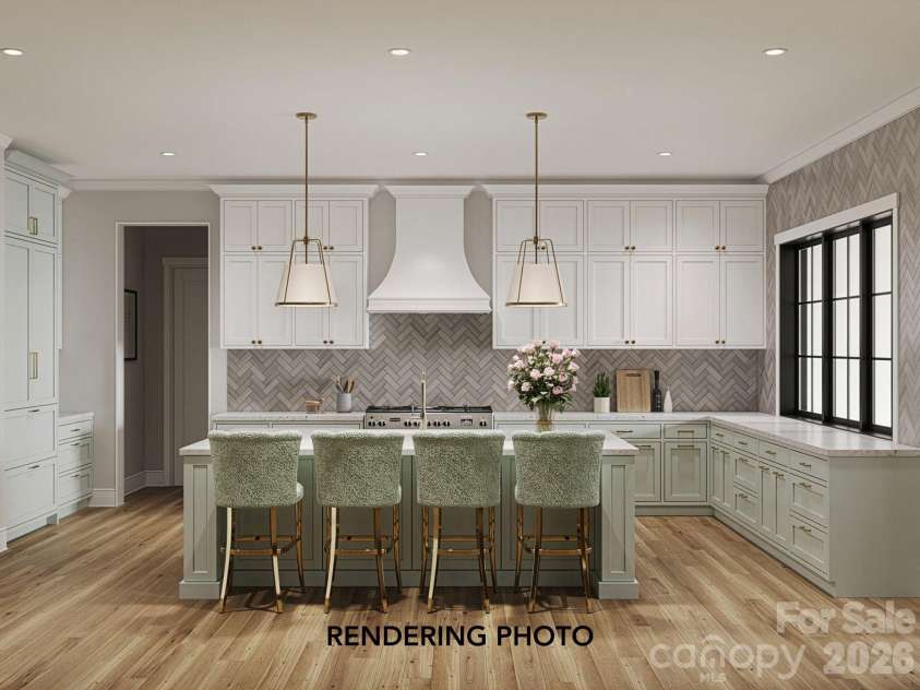 5019 Carmel Park Drive, Charlotte, NC 28226.  MLS# CAR4341651, YatesRealty ID 2269. RENDERING PHOTO - Kitchen