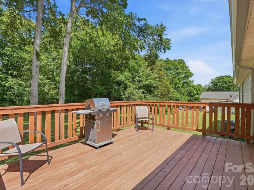 142 Sam Bailes Boulevard, Smyrna, SC 29743.  MLS# CAR4380079, YatesRealty ID 22694. Back Deck