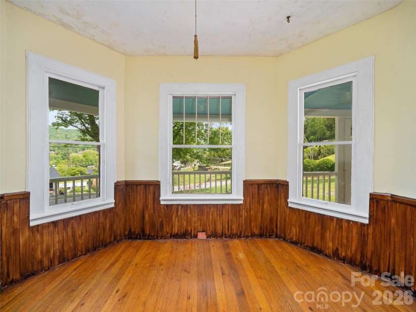 309 Hillside Drive, Burnsville, NC 28714.  MLS# CAR4361793, YatesRealty ID 22697. Front Parlor